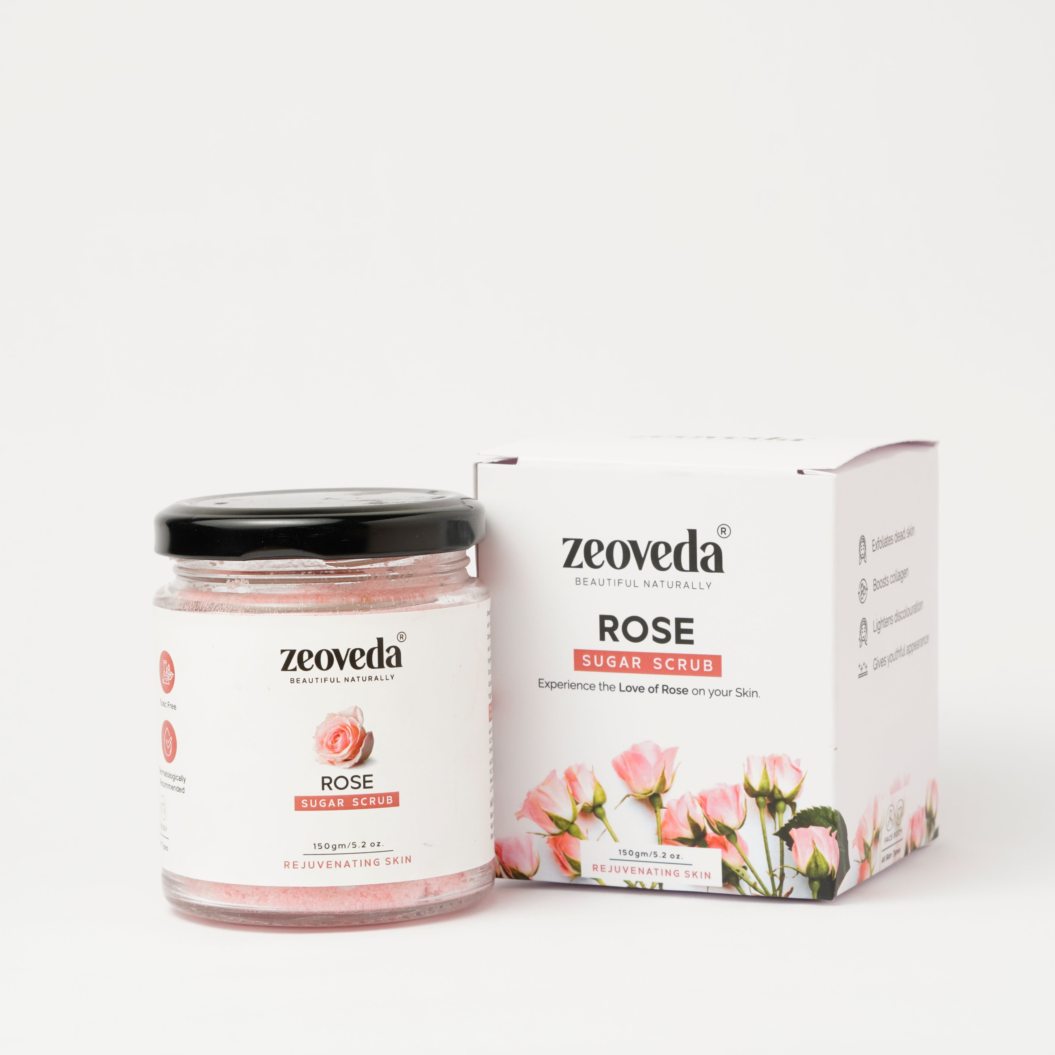 Radiant Glow Rose Skincare Kit | SPF 50 Sunscreen, Rose Face Wash and Face & Body Scrub Combo For All Skin Types