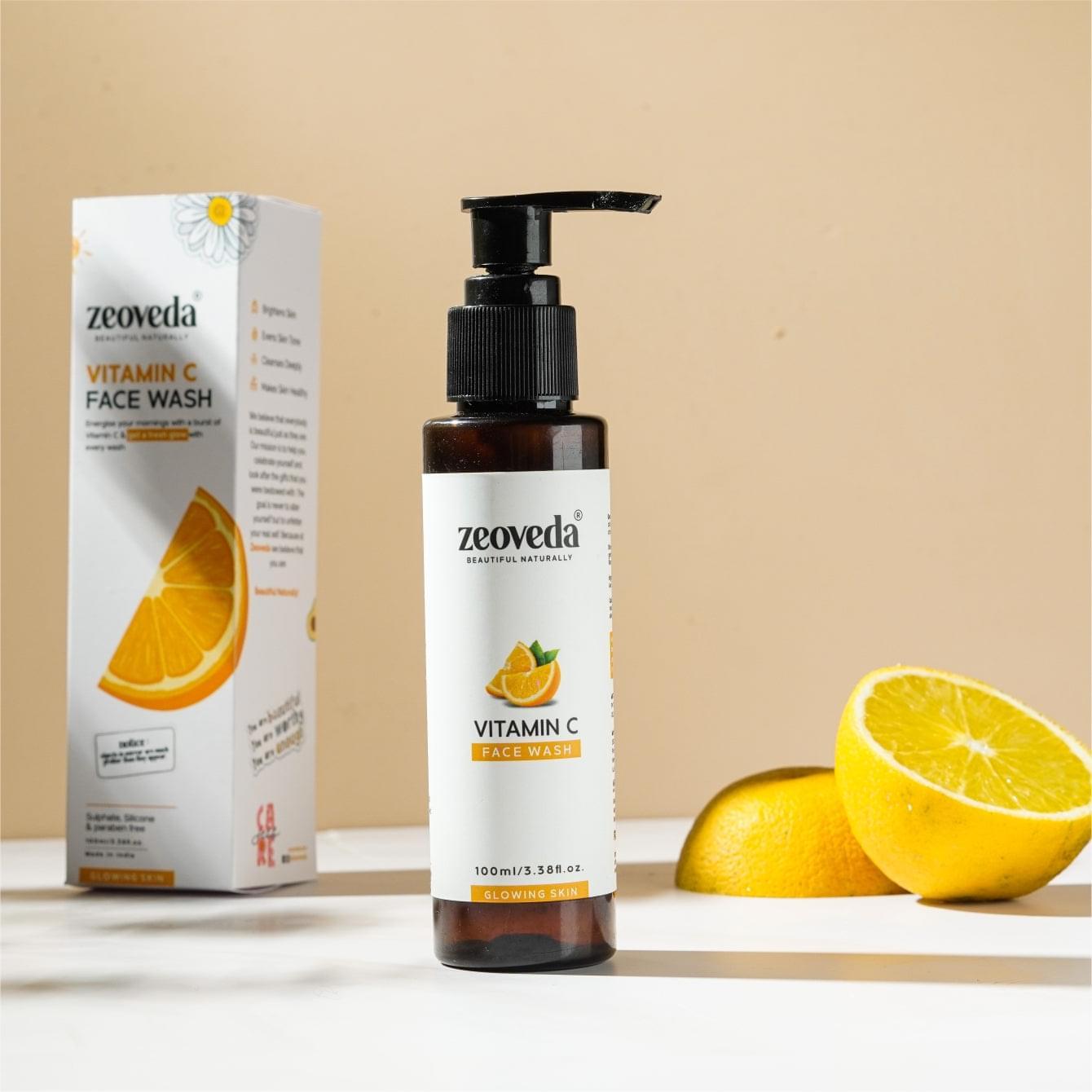 Vitamin C Face Wash | Face Wash for Skin Brightening, Dark Spot Removal & Glowing Skin (100ML)