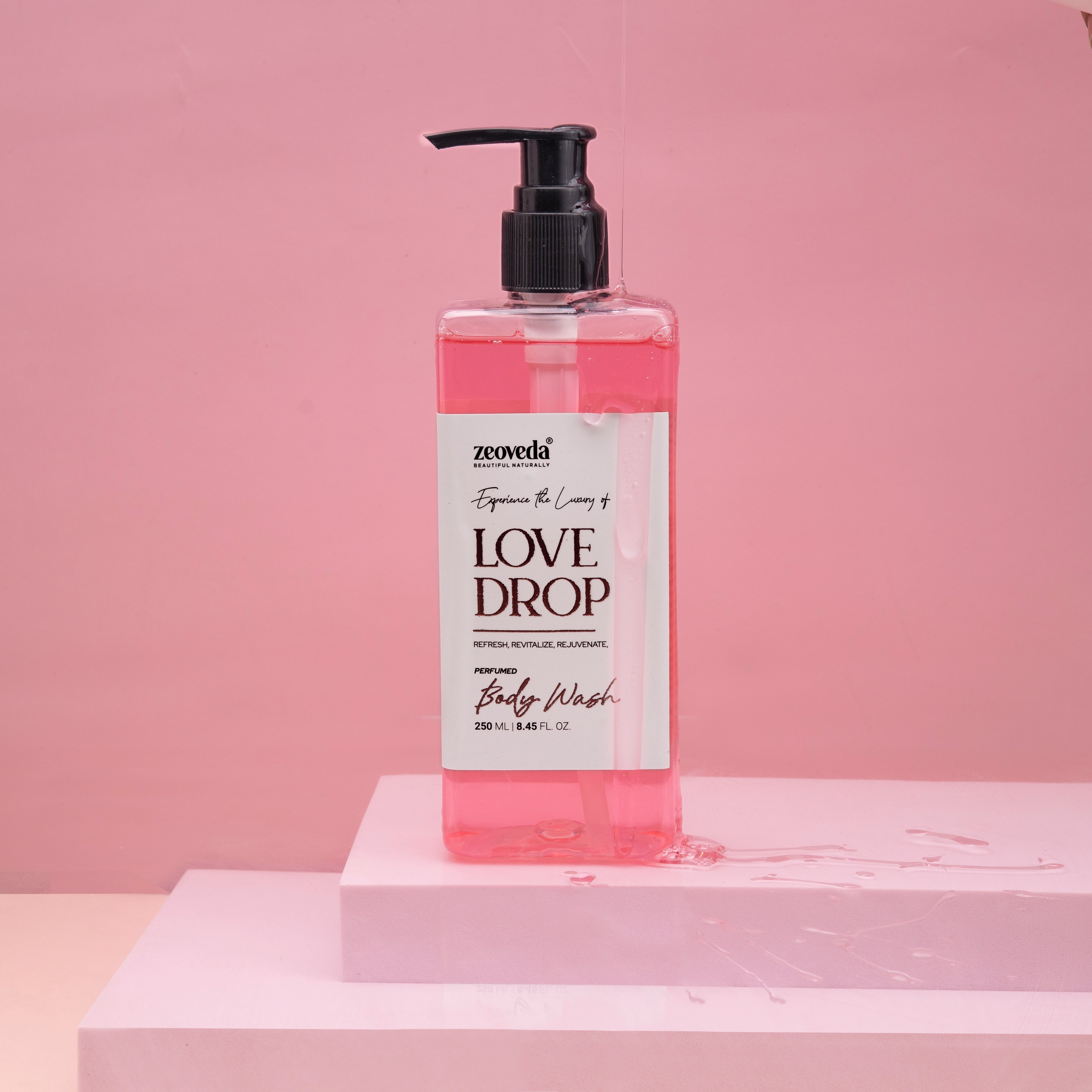 Love Drop Perfumed Luxury Body Wash With Strawberry Extract | Refreshing Shower Gel For Men & Women(250 ML)