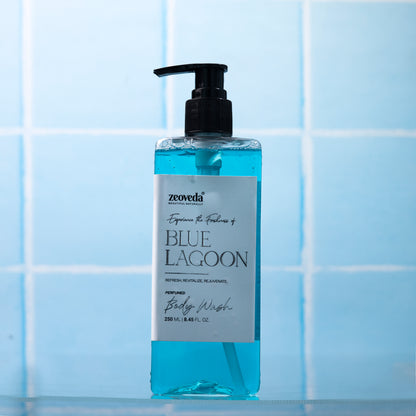 Blue Lagoon Perfumed Body Wash With Mint Extract | Energizing & Revitalising Shower Gel (250 ML)