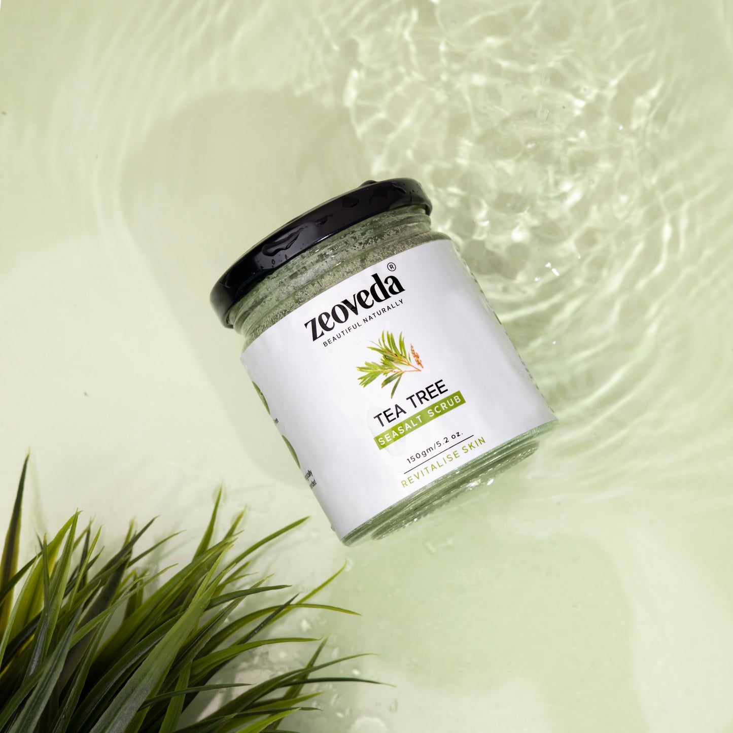 Tea Tree Scrub with Sea Salt for Exfoliation & Acne-prone skin| Skin Revitalising Scrub (150GM)