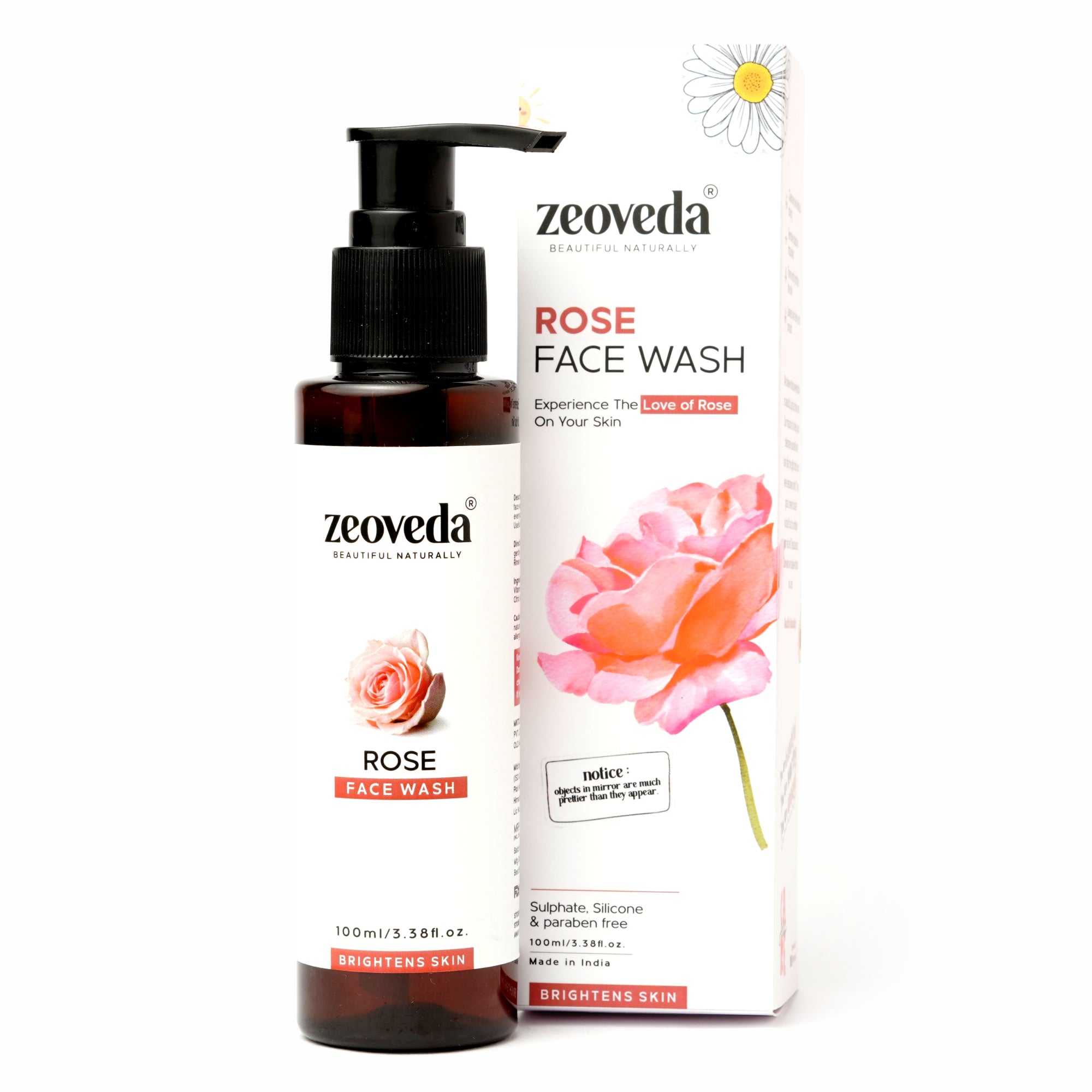 Rose Face Wash for Brightening Skin & Natural Glow | Anti Aging Face Wash (100ML)