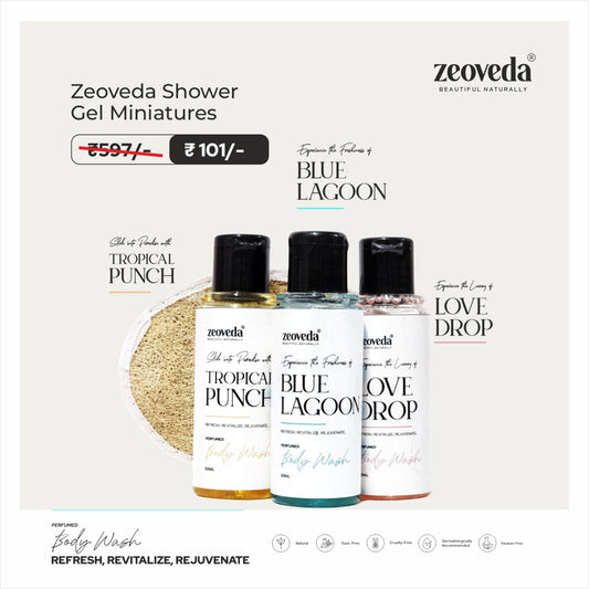 Zeoveda Perfumed Body Wash Bundle | Luxury Body Wash Combo (150 ml)