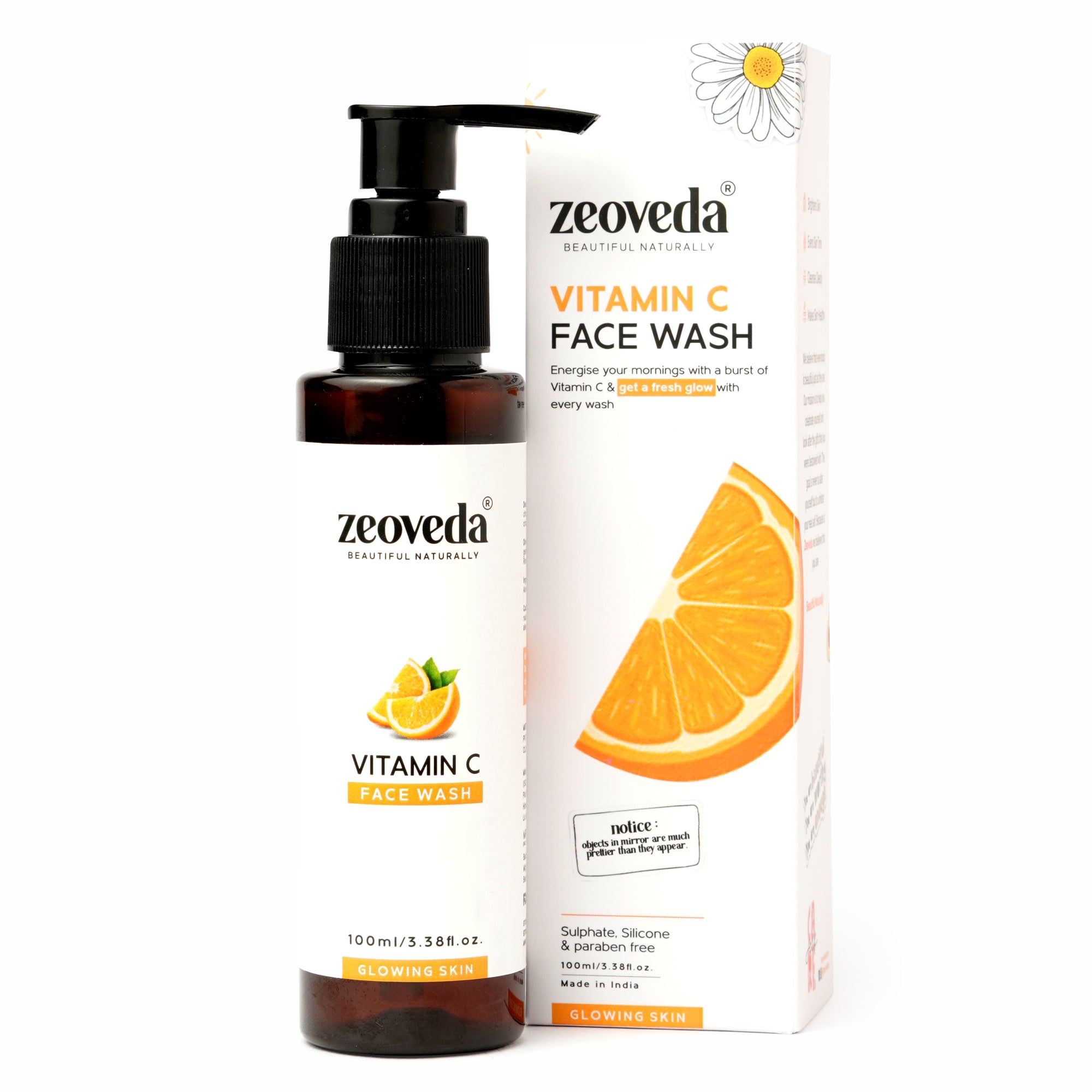 Charcoal Scrub(150GM) + Vitamin C Face Wash(100ML) Combo For Shiny & Glowing Skin