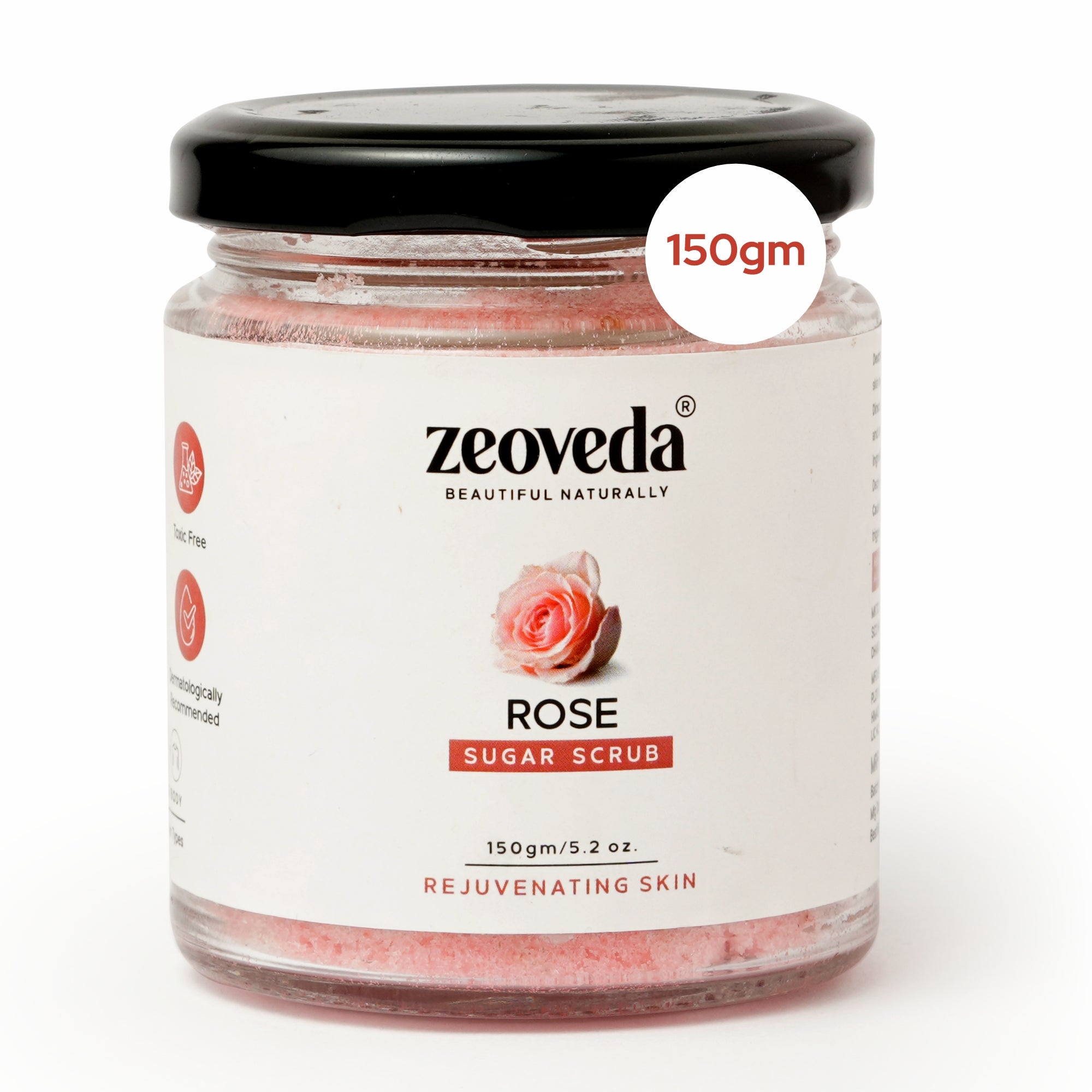 Rose Sugar Scrub(150GM) + Cocoa Skin Smoothie(100ML) Combo For Naturally Glowing & Plump Skin