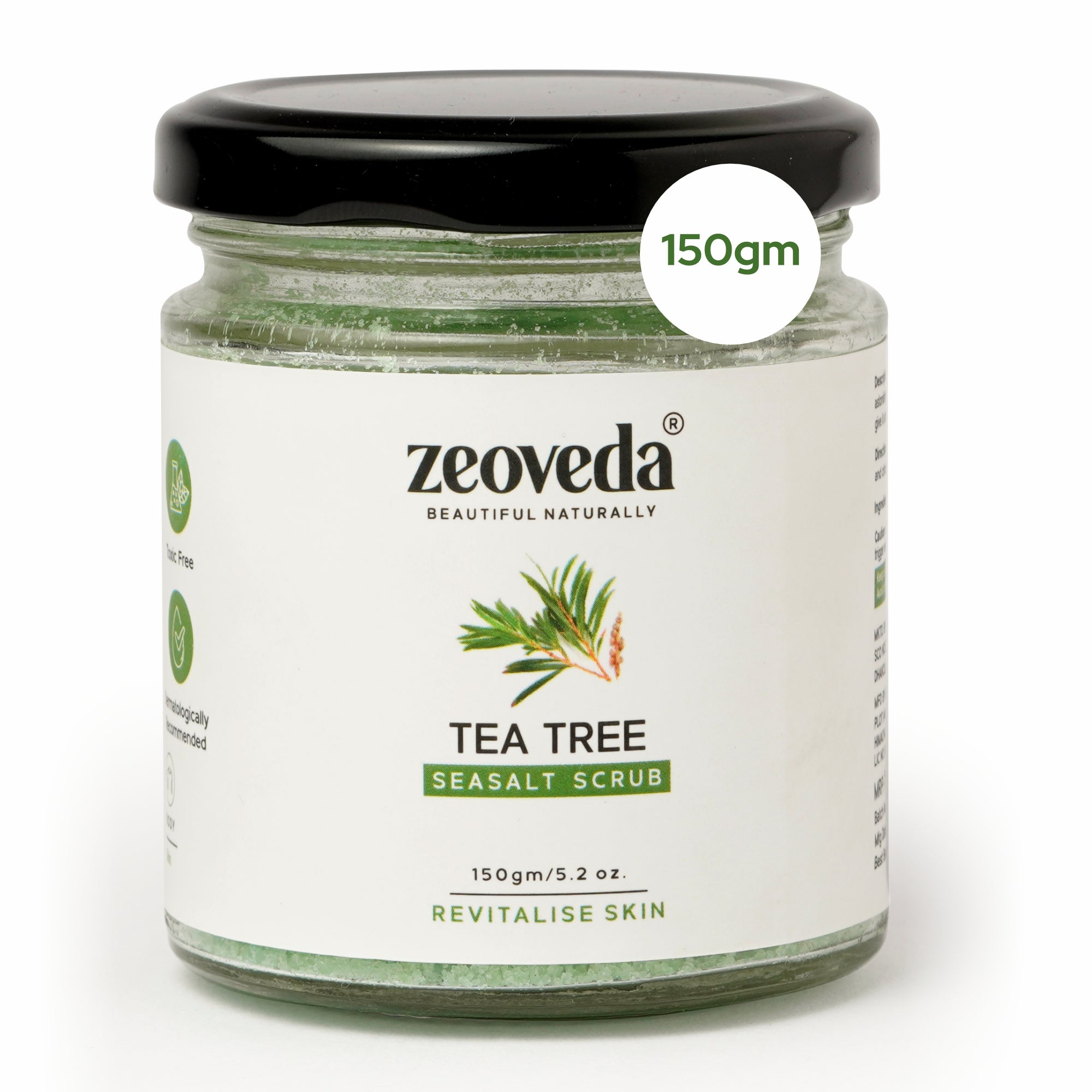 Tea Tree Scrub(150GM) + Vitamin C Face Wash(100ML) Combo For Skin Brightening & Pimple Free Skin