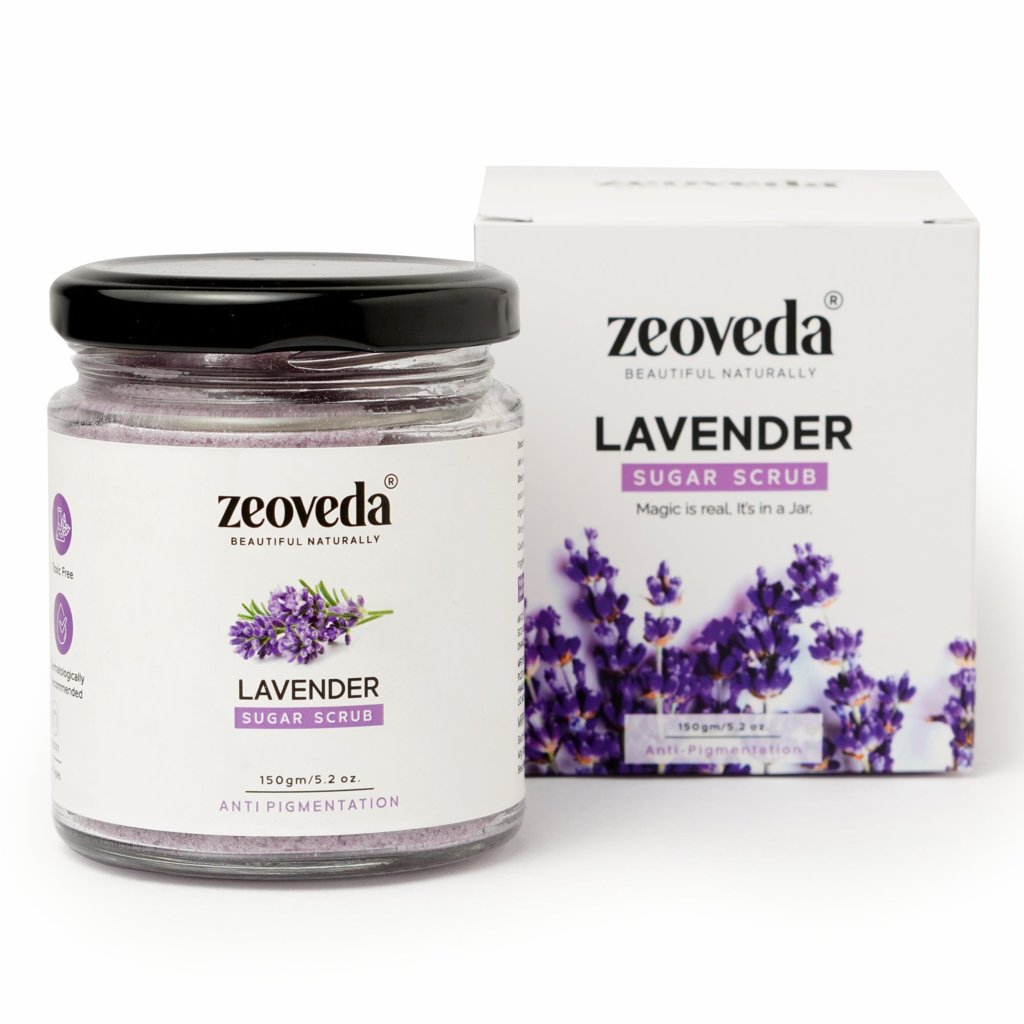 Lavender Sugar Scrub(150GM) + Charcoal Face Wash(100ML) Combo For Pigmentation & Anti-Aging