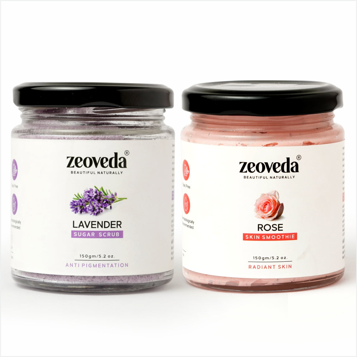 Lavender Sugar Scrub(150GM) + Rose Skin Smoothie(100ML) Combo For Smooth & Clean Skin
